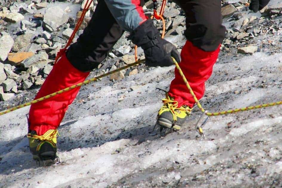Snow gaiters can be used for mountaineering and trekking
