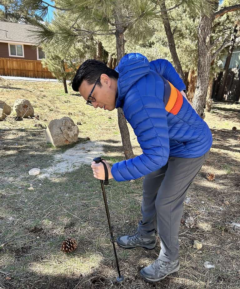 wrong height for hiking poles